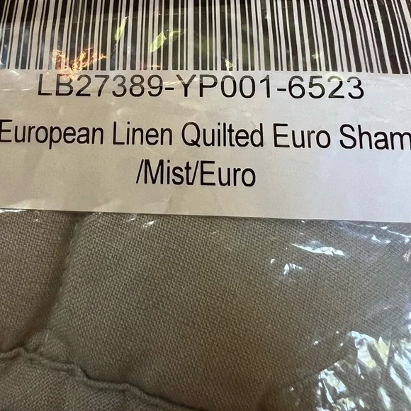 Quince European Linen Quilted Euro Sham - Picture 4 of 4